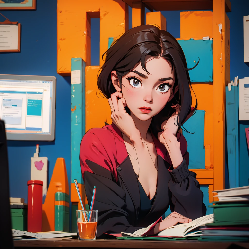 A in an office with his parents and a doctor