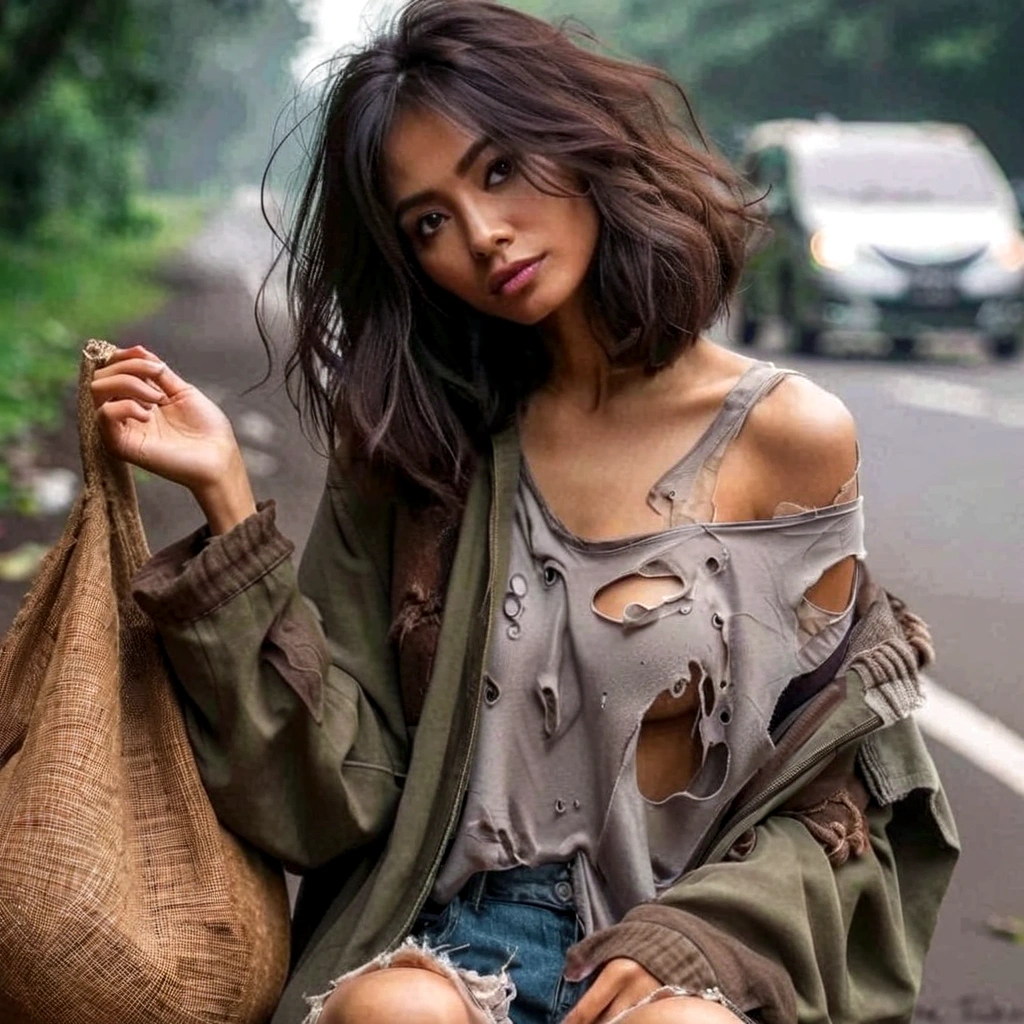 full body length shot, oldest funny fairy's   who can't almost fly,Stone Forest in Yunnan Province of China,Giethoorn of Netherlandsnatural skin textures, hyper realisitc, hyper detailed,Extremely detailed,High contrast,Realistic, back view,full body length,evil ghost of Hobgoblin,once pretty face,intricate details,realistic humid skin,extremely intricate details,anatomically correct, eyes extremely detailed, high detailed eyes,High contrast,Ultra HD,Retina,HDR,photo,Masterpiece, natural skin textures, hyper realism,hyper detailed,Realism,Ultra Detailed,irina yermolova, close full body shot,16K resolution,RAW, Nikon Z9,full body length,charcoal goblin,native irish,ominous landscape,niobium radioactive atmosphere, Simon Stalenhag,Nicola Samori,Wangechi Mutu,jibaro,funny  wrapped in charcoal bandage