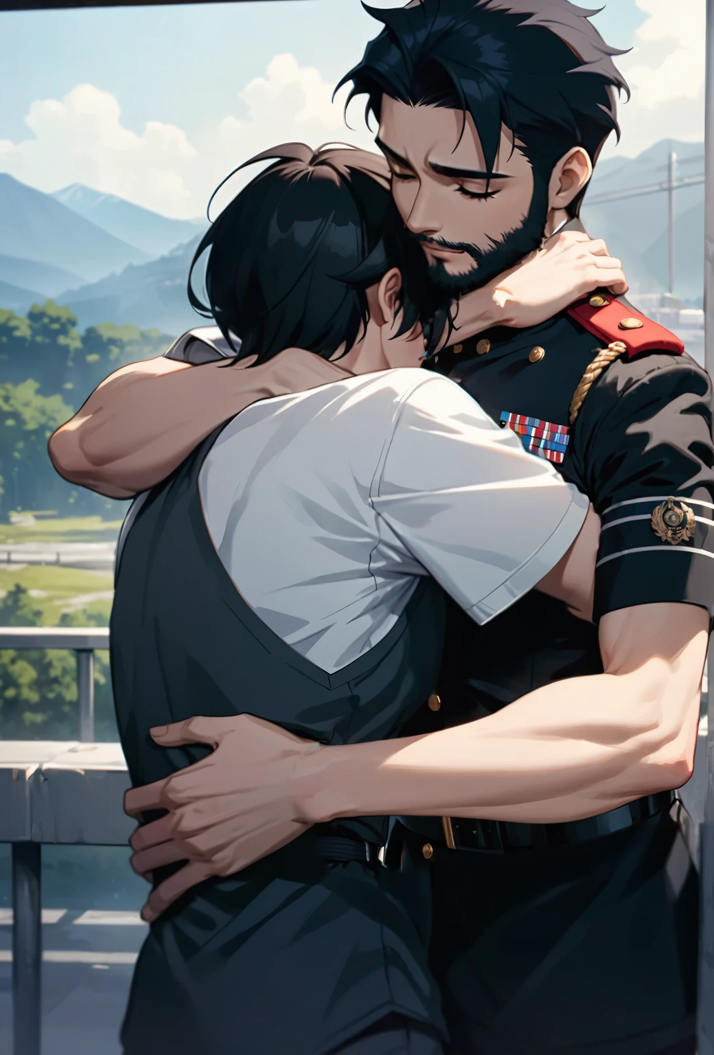 Black military uniform