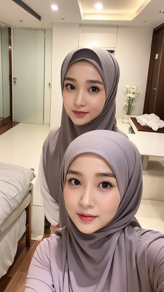 Beautuful Women、hijab, indonesian, a room、selfee、White Room、cute face、Vanrak Ayyans appears、1 girl, stylish