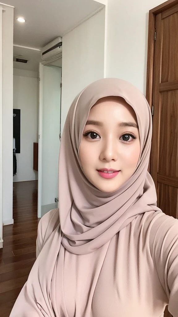 Beautuful Women、hijab, indonesian, a room、selfee、White Room、cute face、Vanrak Ayyans appears、1 girl, stylish