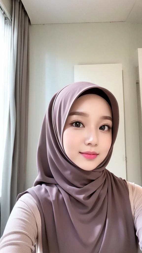Beautuful Women、hijab, indonesian, a room、selfee、White Room、cute face、Vanrak Ayyans appears、1 girl, stylish