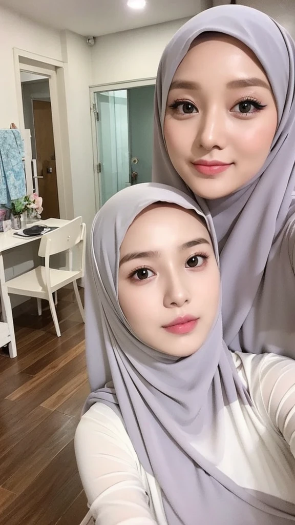 Beautuful Women、hijab, indonesian, a room、selfee、White Room、cute face、Vanrak Ayyans appears、1 girl, stylish