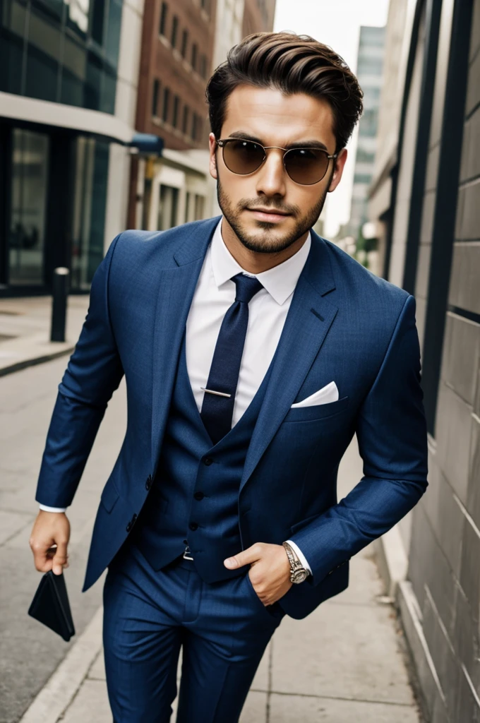 A handsome guy picture in suit 