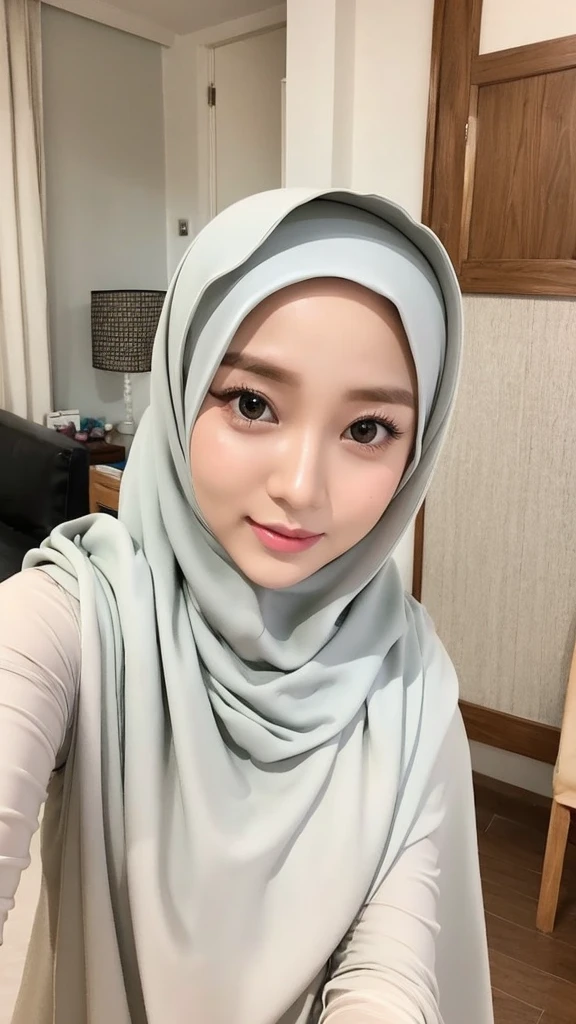 Beautuful Women、hijab, indonesian, a room、selfee、White Room、cute face、Vanrak Ayyans appears、1 girl, stylish