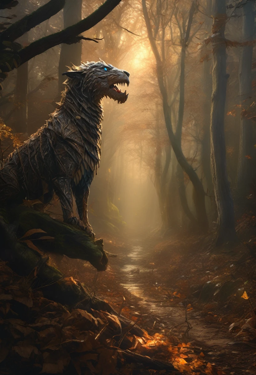 (Award-winning masterpiece:1.5), (incredible detail), (hyper realistic:1.4), (whole body:1.7), (pale skin stretched over sharp bones), (odor of decay), (creature advancing with terrifying speed), (sharp claws gleaming in lantern light), (dark forest), (dramatic lighting), (intricate details:1.1)