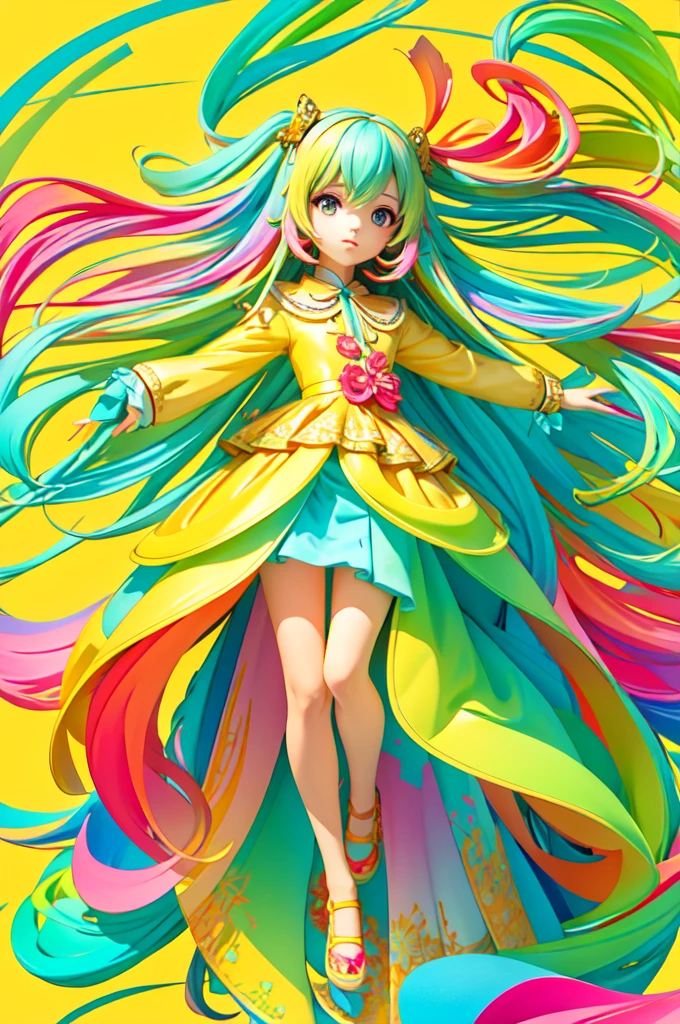 (flat color:1.1),(colorful:1.3),(masterpiece:1.2), best quality, masterpiece, original, extremely detailed wallpaper, looking at viewer,1girl,solo,floating colorful water,
