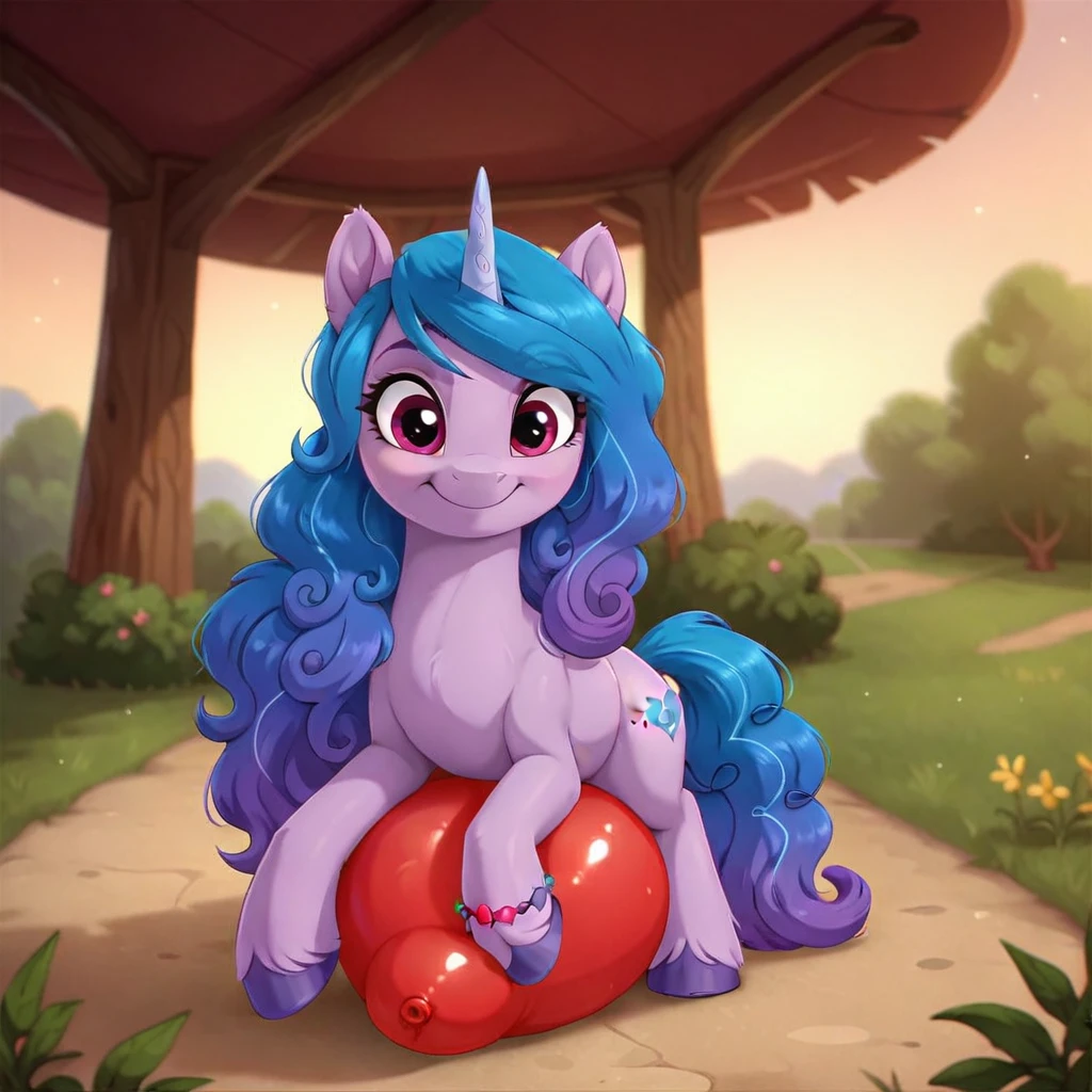 score_9, score_8_up, score_7_up, score_6_up, score_5_up, score_4_up, Digital art, cute, feral, alicorn, Pipp Petals, female, muscular, rating_questionable, suggestive, presenting, cute digital art of a feral character straddling one balloon, meadow, night, (balloon fetish, looner, sitting on a balloon, balloon sitting:1.2), sitpop, (detailed balloon, one balloon, medium balloon, sitpop:1.1),  thick thighs, balloon fetish, sitting on a balloon, one balloon, (tied balloon, soft balloon, squishy balloon, underinflated balloon, necked balloon:1.2), (sitpop, balloon pieces, popped balloon:1.2), foreshortening, depth of field, motion lines, emphasis lines, impact emanata, stars, stool, sitting on a balloon on a stool 