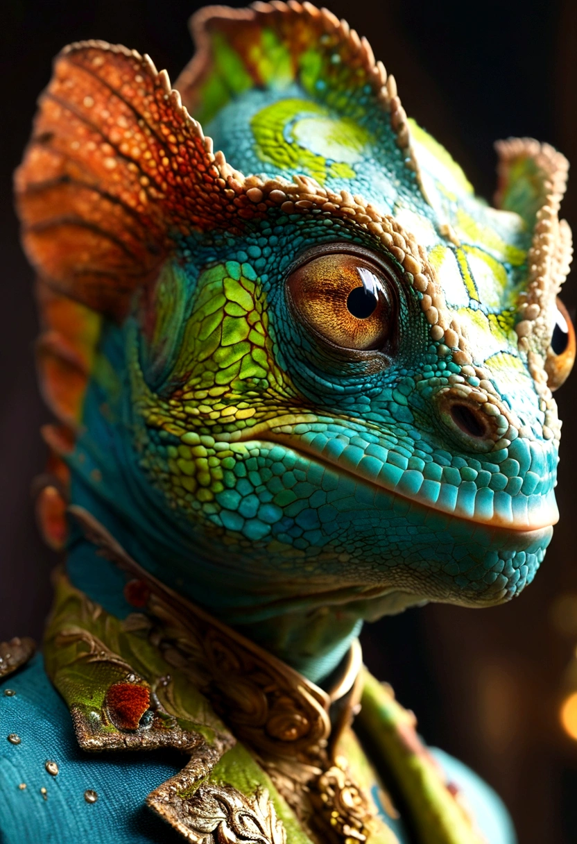 a chameleon-man