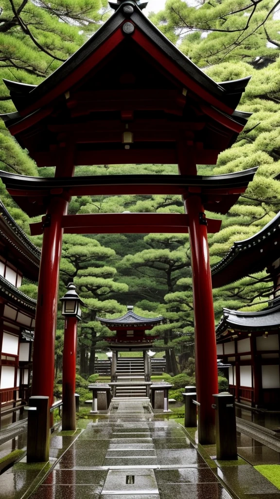 Japanese Shrines　Rainy day