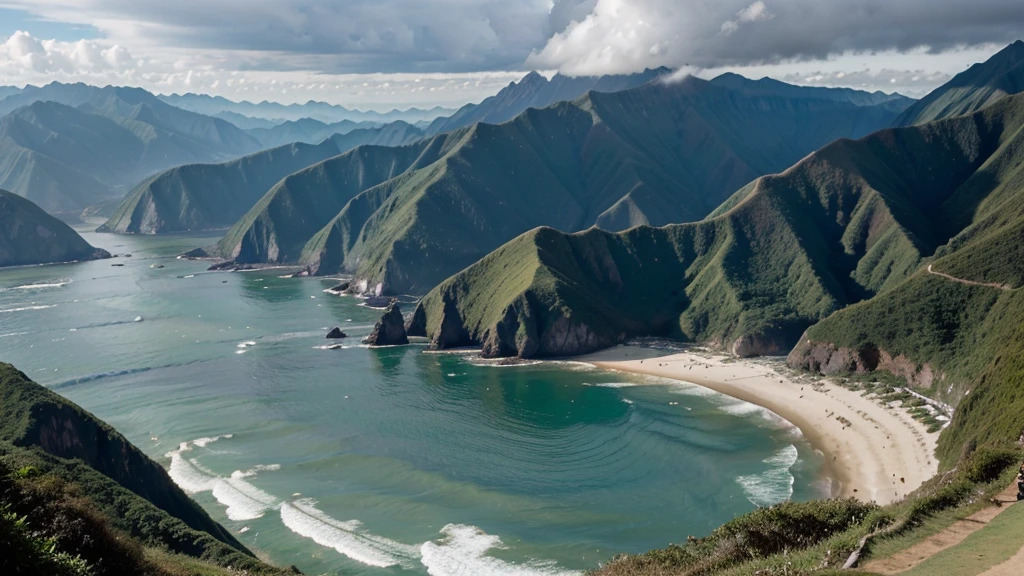 an image that has the coast, mountains and jungle of Peru in divisions