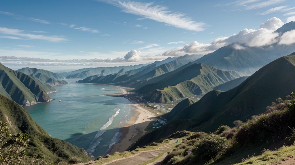 an image that has the coast, mountains and jungle of Peru in divisions