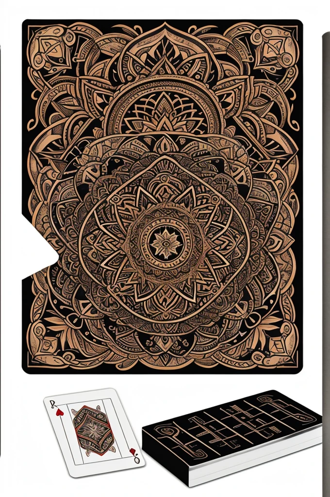Make a tattoo design with 5 cards