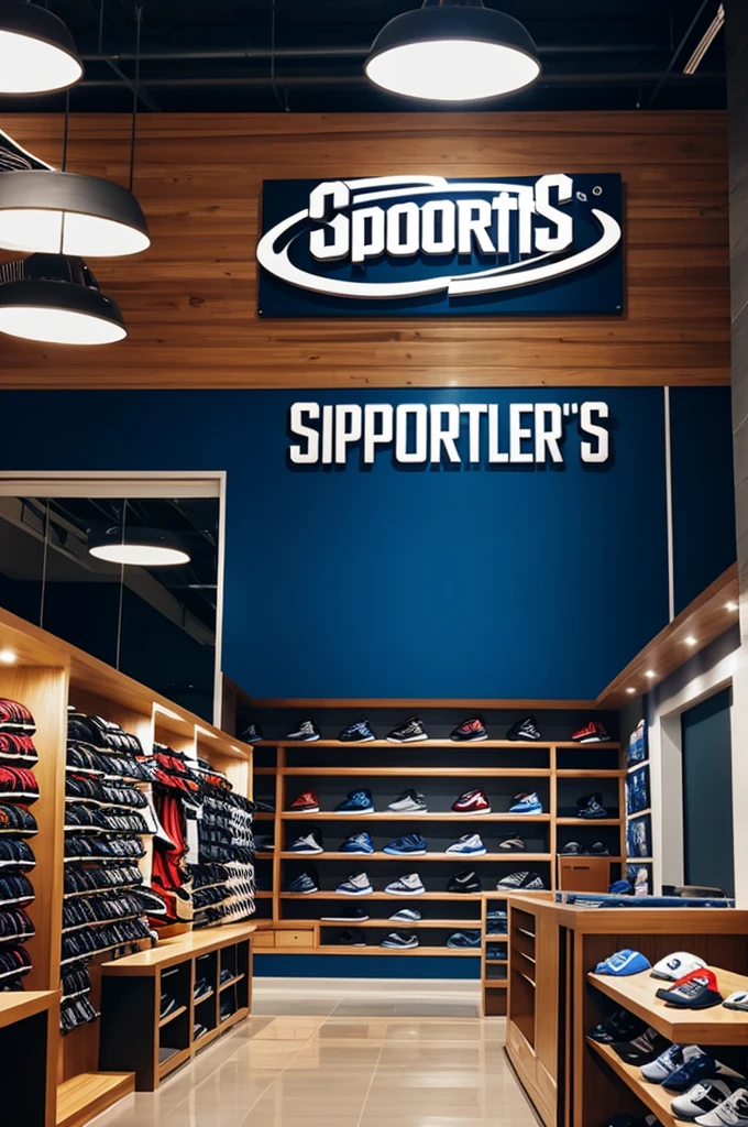 A logo of a sports store