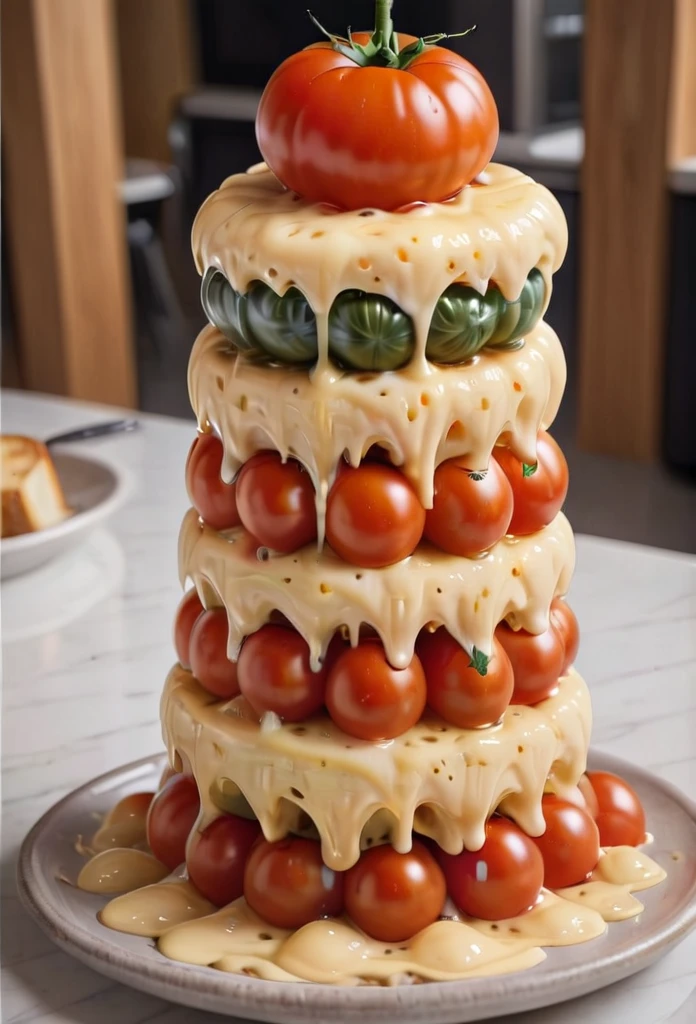 fflix_mcheese a tomato tower