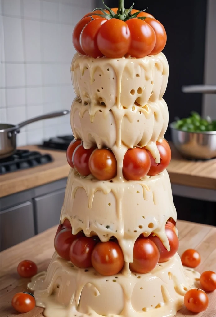 fflix_mcheese a tomato tower