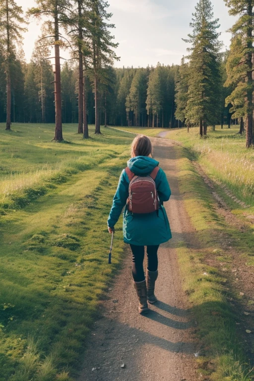 Walking in the Finnish countryside