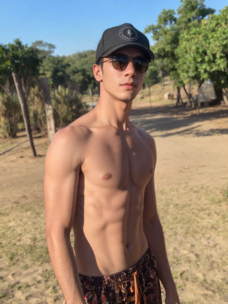Recreate this person in Jalapao Park in Tocantins 