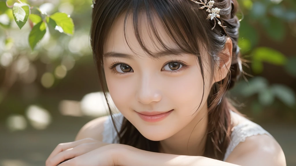 Single,smile,Professional Lighting,(Photorealistic:1.4), (Top image quality:1.0), (超A high resolution:1.0), 8K, Raw photography, (masterpiece:0.2), (最高quality Detail:1.2)、Realistic、8K Ultra HD、High resolution、超detailedな、High quality textures、Intricate details、detailed、Very detailed CG、High quality shadows、detailed 美しく繊細な顔、Beautiful details and a delicate eye、(Symmetrical eyes:1.2),Written boundary depth、Ray Tracing,1 girl, Japanese Girls, (自然なsmile:1.4),cute, Portrait of beautiful Japan woman, , Hair decorated with elegant and delicate hairpins, Gentle expression. Adding tranquility to the scene. Rendered in a Realistic style with great attention to detail, High resolutionの画像.Sky Porn, Magic Hour, (Realistic:1.3), finely, quality, (Tabletop:1.2), (Realistic:1.2), (最高quality), (複雑なdetailed), dramatic, Ray Tracing, photograph, +roller