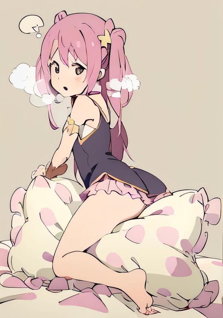 (best quality, masterpiece),mine , details), (Light and shadow oxtail , bed background, Cute girl posing on pillow ,Pillow,(piles of Pillow),Upholstered,((four poster bed)),Soft pillow quotation,Lots of Pillow,(Pillow),The love surrounding the protagonist,steam,Luxury Pillow),(luxury bed),(Gorgeous pattern pillow),luxurious pillow,(bedroom ),pillow humping,hump,open mouth,red eyes , kneeling,(Love around the protagonist),(Steaming hot),(pillow),Four poster bed,Canopy bed,Lots of pillow heads,princess bed , frilled pillow , long hair , frilled pillow , (pink polka dot pillow)