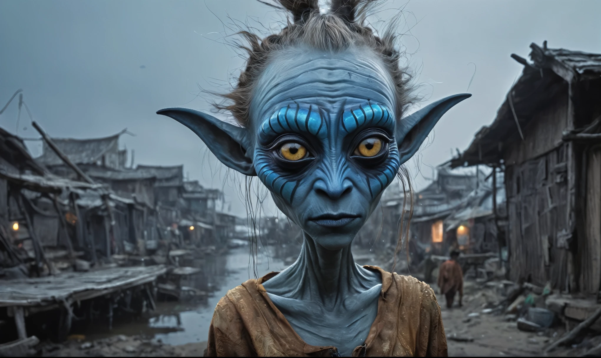 pretty face,eyebrow up,full body length shot,niobium ahsoka tano,full body length shot,beggar niobium Manganite The Alien Entity, babychild, wants eat,survival in criminal city of future,Cinematic,ginger, Technicolor,natural skin textures, hyper realism, hyper detailed,Extremely detailed,High contrast,Masterpiece,Realism,Ultra Detailed, intricate details,realistic humid leather, cinematic style,irina yermolova,high contrast,hdr,extremely detailed, [deep night landscape],masterpiece,intricate details,faded,eyes extremely detailed,Silverclaw,view from height,full-body-shot,High contrast,Masterpiece,Realistic,Ultra Detailed,intricate details,realistic humid skin,extremly intricate,realism,photorealism, cinematic style,irina yermolova,HDR,((Wangechi Quality)),extremely detailed, [night landscape],masterpiece,intricate details,faded,eyes extremely detailed, high detailed eyes,16k resolution,RAW, Nikon Z9,chinese orc's village of fishers on seaside,authentic,full body length,Labradorite babygirl,native italian troll ,pretty face,eyebrow up,full body shot,ominous landscape,glate gray atmosphere,by art Simon Stalenhag,Nicola Samori,(((Wangechi Mutu))),prime colors,urban,extremely detailed,masterpiece,intricate details,faded,eyes extremely detailed, high detailed eyes,4k resolution,RAW, Nikon Z9,scary town,stalker,goblin,Dubai of United Arab Emirates,Venice Mask