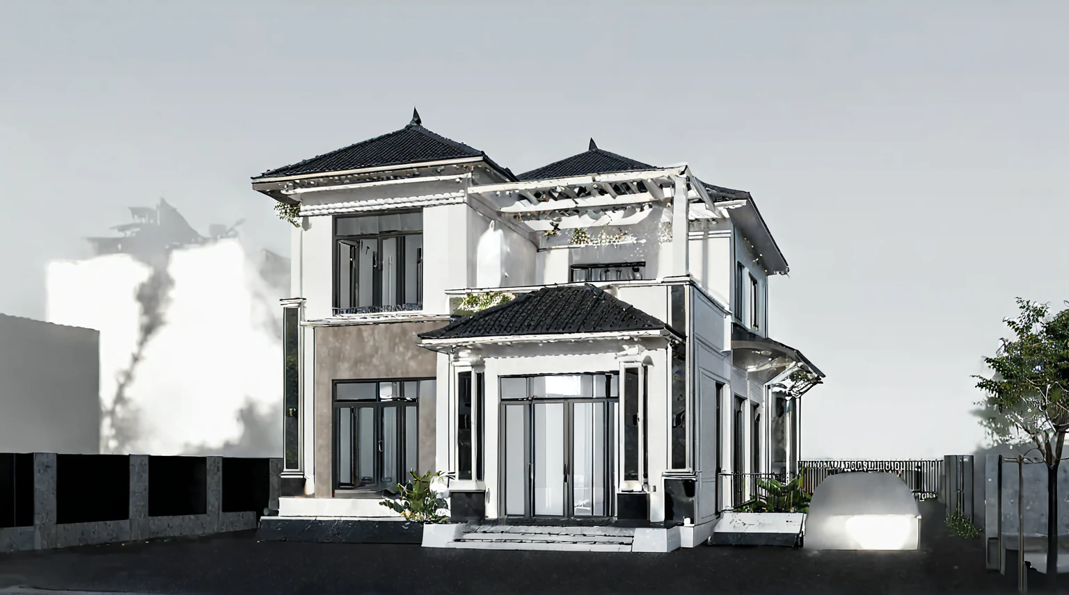 Best quality, masterpiece, high resolution, 1girl, porcelain dress, hair accessories, necklace, jewelry, beautiful face, on the body, Tyndall effect, realistic, dark studio, edge lighting, two-tone lighting, (high detail skin: 1.2), 8k UHD, dslr, soft light, high quality, volumetric light, candid, photo, high resolution, 4k, 8k, background blur,