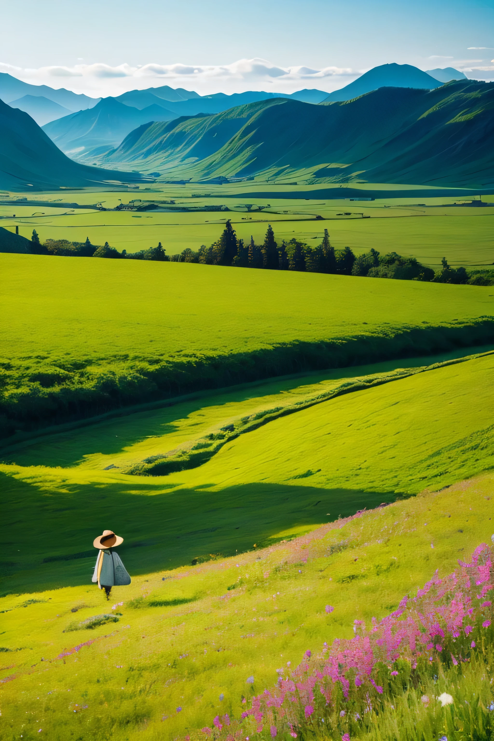 A vast grassland like Moomin Valley