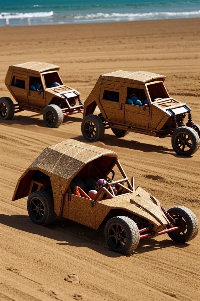 new hermit crabs pulling chariots in a race