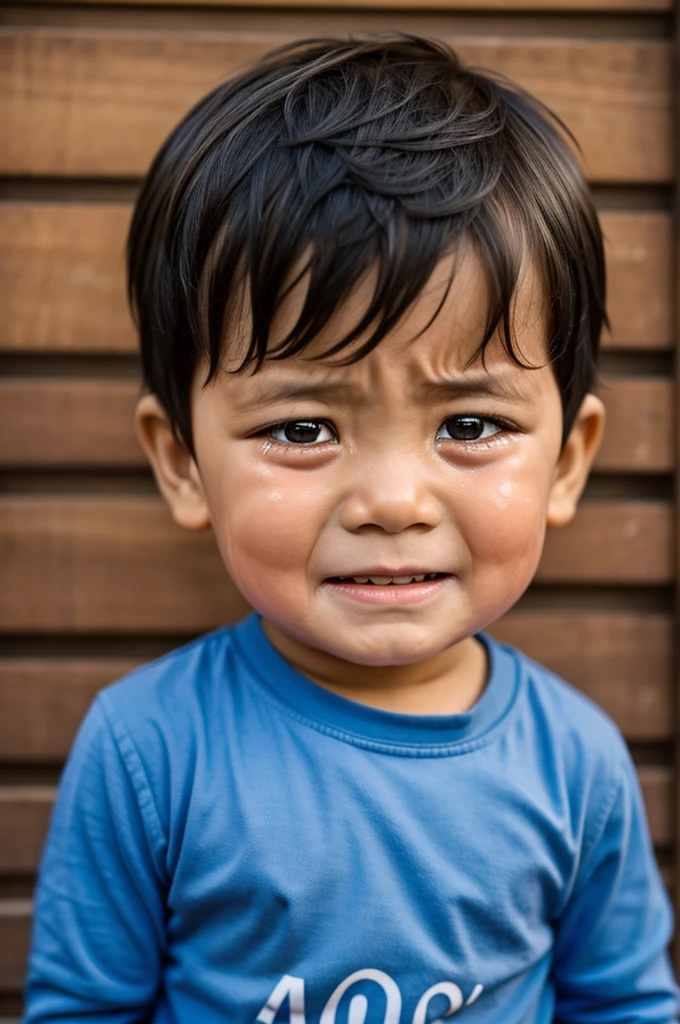 A  boy reaction shoked face