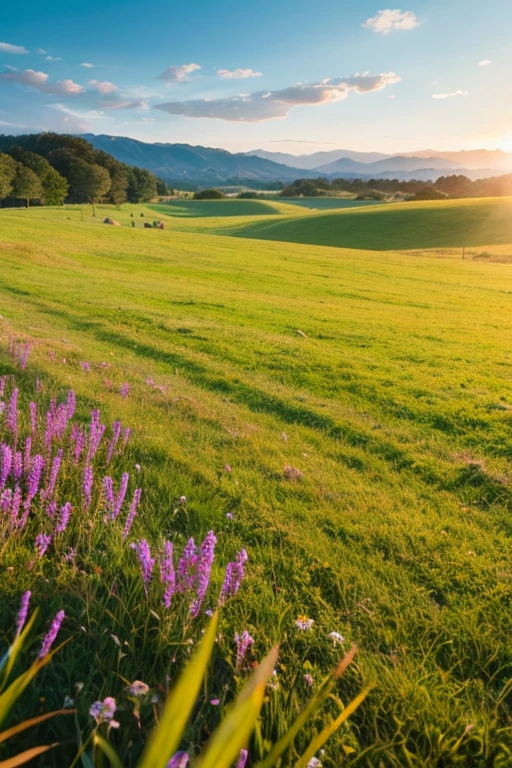 Beautiful grassland to go with folk music