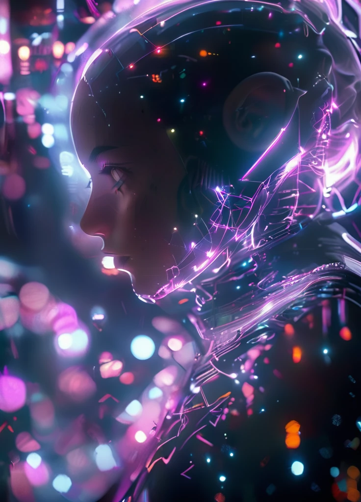 Vibrant Rim Light, Volumetric Lighting, (centered) (full body shot:1.2) dataviz style, solo girl,wearing skinny space suit on spaceship of space station in the space, beautiful eyes glowneon, glowing, sparks, lightning , subsurface scattering, Photorealistic, Hyperrealistic, analog style, realistic, film photography, soft lighting, heavy shadow, light depth, dramatic atmospheric lighting, Volumetric Lighting, bright rim light, high contrast, bold edge light