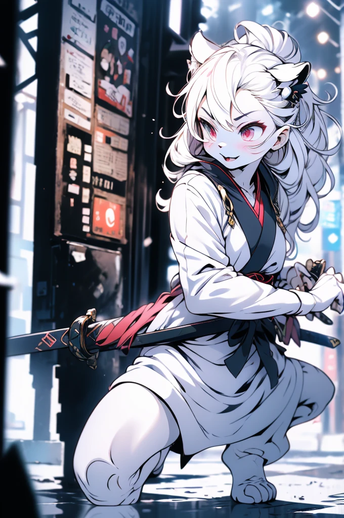 {clioranko style:1.05,rella style:0.8,QUASARCAKE style:1.4,Rolua style:1.1},Best quality,Very detailed,,light,Ray Tracing,Golden Ratio\),furry,furry,hairy,hairy,White Tiger少女,White Tiger,White Tiger,White Tiger少女,全身White hair,White Hair,White hair,Snow background,Field background,Snow background,Snowstorm Background,Snow and ice theme,Hanfu,Hanfu下摆,遮住腿的Hanfu下摆,穿着Hanfu,中式Hanfu,手持Long Sword,Sword in hand,Martial arts style,手持Long Sword的White Tiger少女,Full body close-up,Lean forward,Juhechop,Draw the sword and cut,手持Long Sword,持有Long Sword,拿着Long Sword,Long Sword,Long Sword,Long Sword,Highlight the role,Sassy,Keep your mouth shut,cool girl,indifferent,Cold,Loose long hair,Loose long hair,Cold气质,Loose long hair,Cold,Keep your mouth shut,indifferent,The look,Messy hair,Blood-red eyes