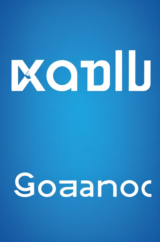 GlamourGarb, create a logo with that name, that has a blue background, black letters and white details
