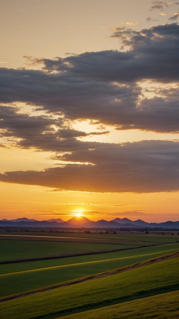 There is a beautiful dragonfly and a gentle breeze is blowing. Evening sunset landscape with no people