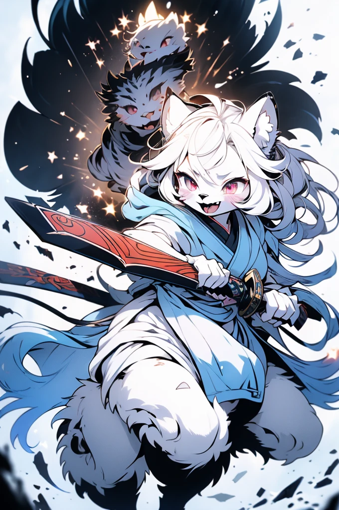 {clioranko style:1.05,rella style:0.8,QUASARCAKE style:1.4,Rolua style:1.1},Best quality,Very detailed,,light,Ray Tracing,Golden Ratio\),Correct anatomy,Two hands and two feet,individual,individual,furry,furry,hairy,hairy,White Tiger少女,White Tiger,White Tiger,White Tiger少女,全身White hair,White Hair,White hair,Snow background,Field background,Snow background,Snowstorm Background,Snow and ice theme,Hanfu,Hanfu下摆,遮住腿的Hanfu下摆,穿着Hanfu,中式Hanfu,手持Long Sword,Sword in hand,Martial arts style,手持Long Sword的White Tiger少女,Full body close-up,Lean forward,Juhechop,Draw the sword and cut,手持Long Sword,持有Long Sword,拿着Long Sword,Long Sword,Long Sword,Long Sword,Highlight the role,Sassy,cool girl,indifferent,Cold,Loose long hair,Loose long hair,Cold气质,Loose long hair,Cold,indifferent的眼神,Messy hair,cruel,Crazy temperament,mad girl,Blood-red eyes