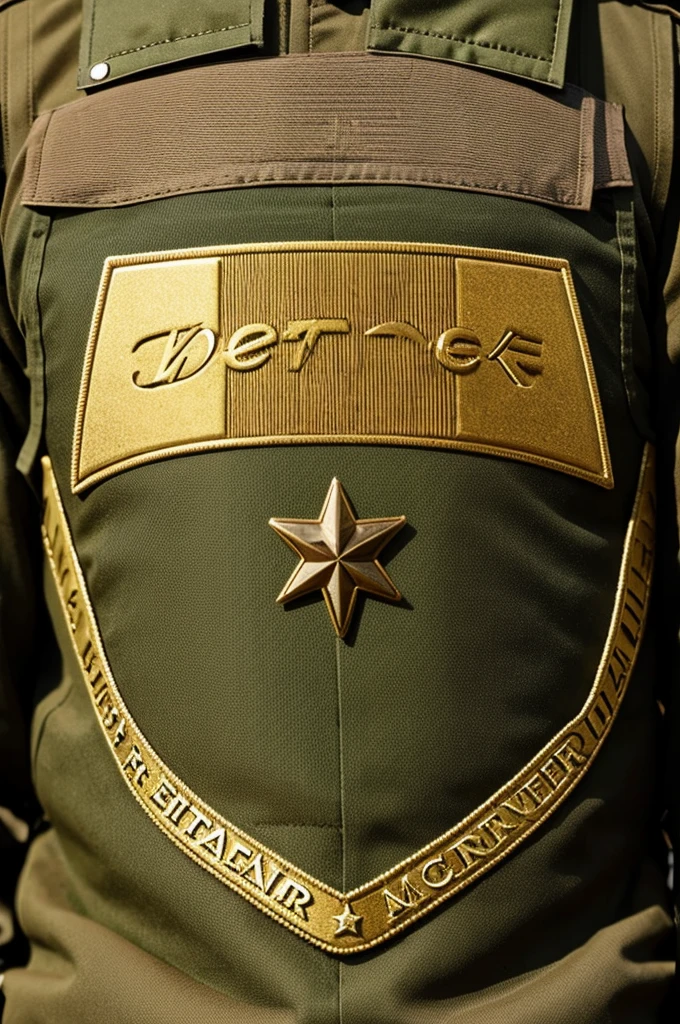 Soldier with a badge name MRK
