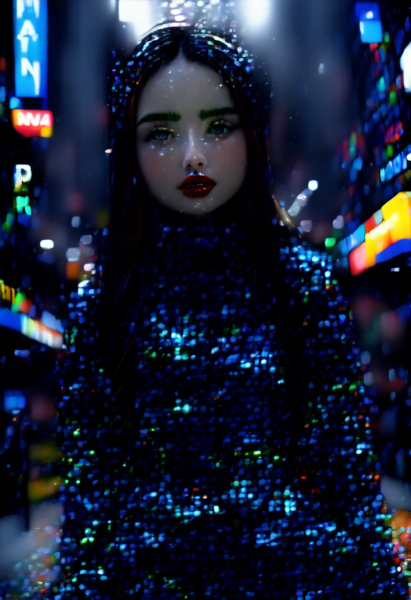 1girl, hatsune miku, black tape project, dutch angle, detailed hair, detailed facial features, detailed eyes, detailed lips, intricate hairstyle, long flowing hair, cyberpunk, neon lights, glowing neon, dark futuristic city, moody lighting, cinematic composition, dynamic camera angle, high contrast, vivid colors, (best quality,4k,8k,highres,masterpiece:1.2),ultra-detailed,(realistic,photorealistic,photo-realistic:1.37) , NSFW.