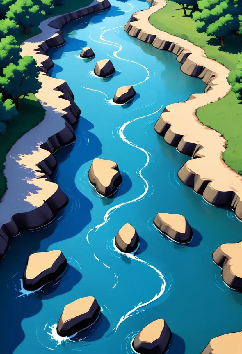 a river flowing in both directions