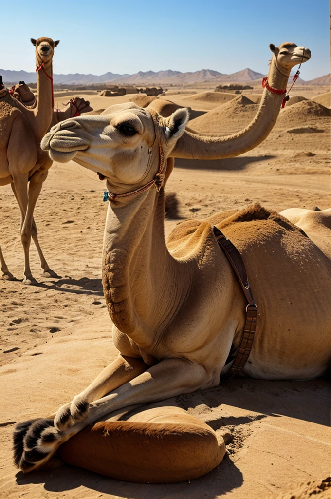 A poster on camels describing their benefits