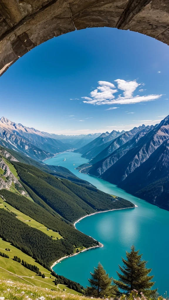 Fantastic coastline and the Alps