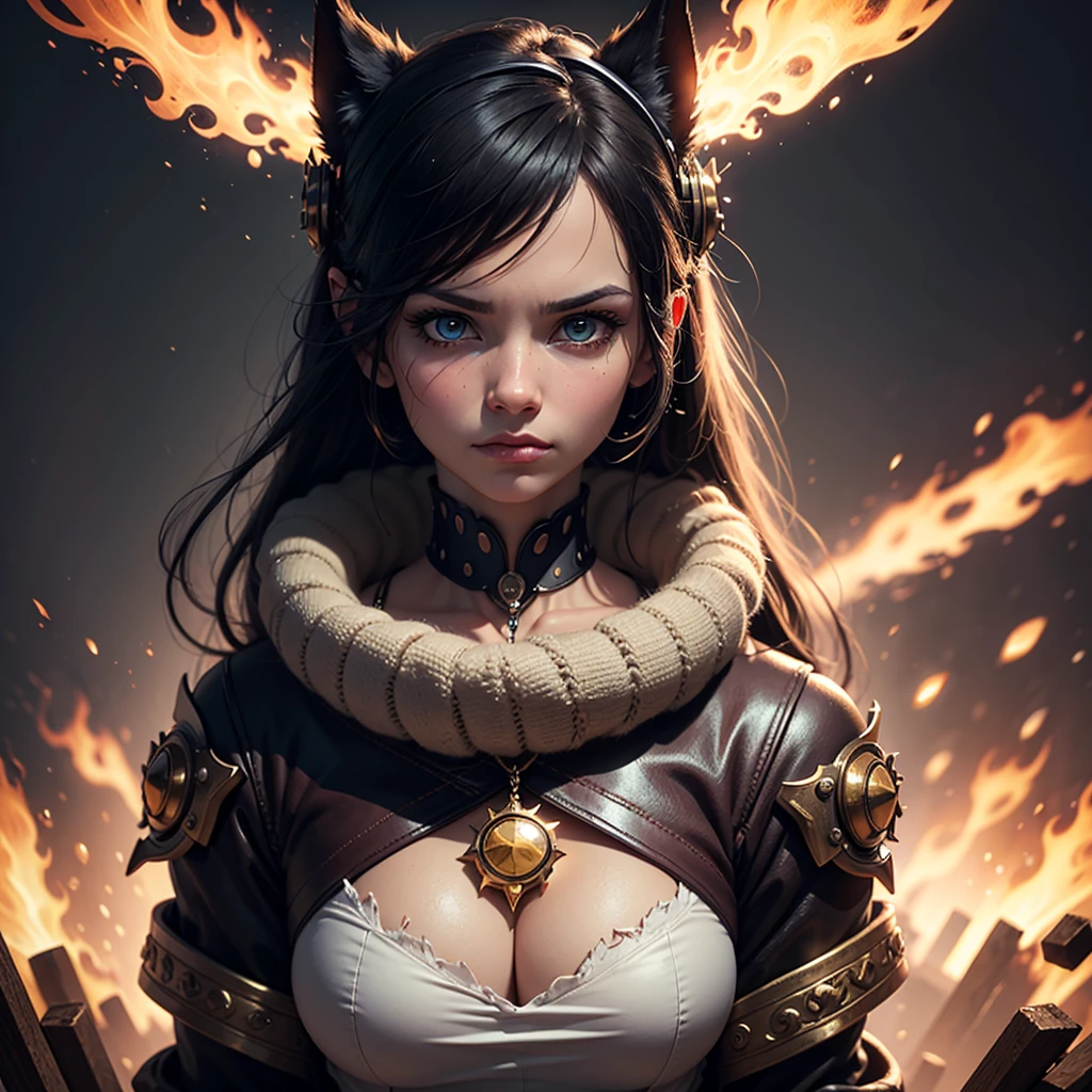 stunning image of a cute adorable person made out of wooden boards, looking bored, moody, grainy, noisy, concept art, by Alberto Seveso, Cyril Rolando, Dan Mumford, Meaningful Visual Art, Detailed Painting, Digital Illustration, Unreal Engine 5, 32k maximalist, hyperdetailed fantasy art, 3d digital art, sharp focus, masterpiece, fine art