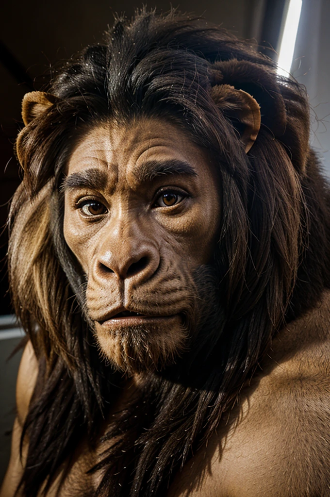 Make me a lion combined with a gorilla