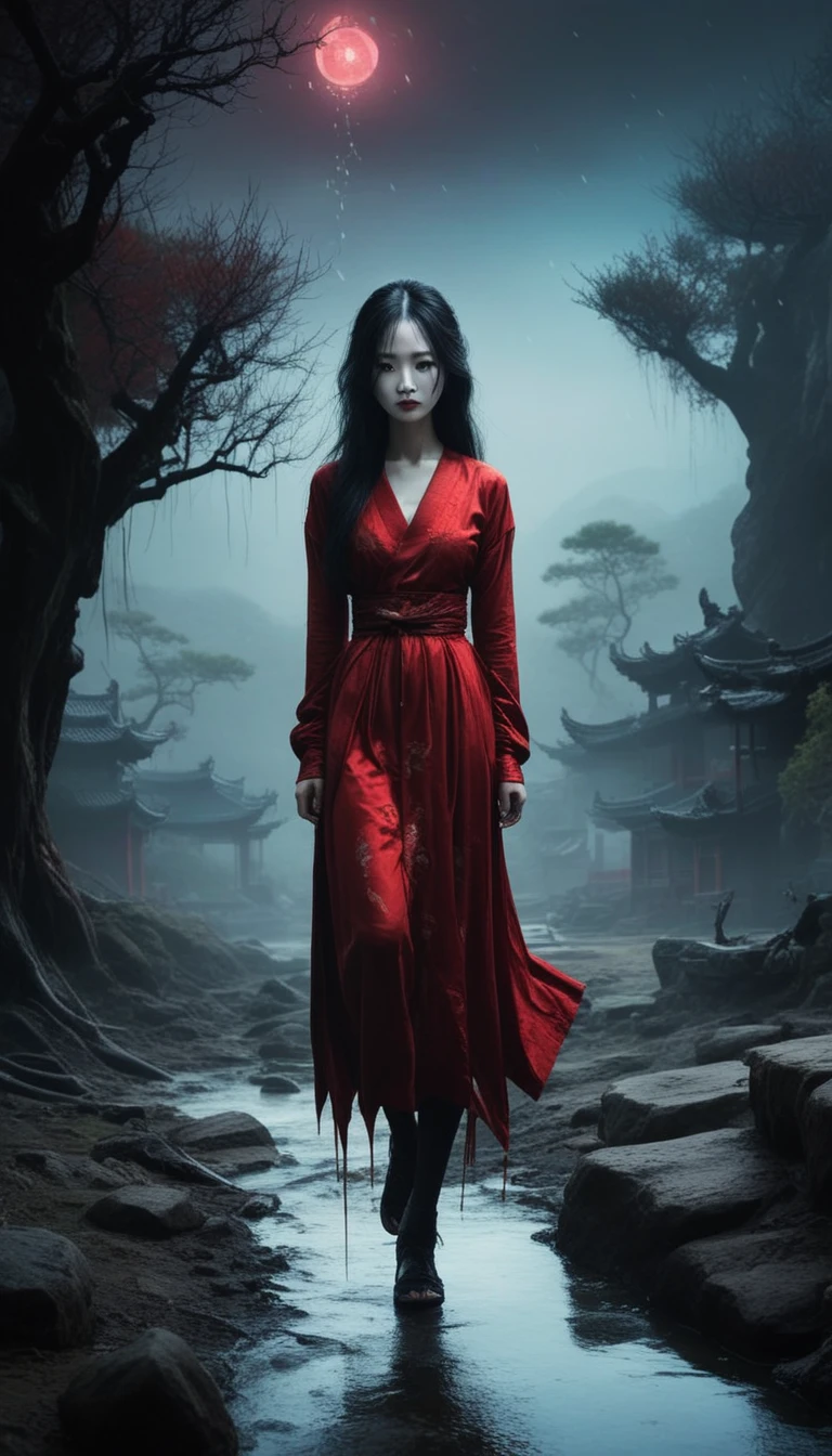 An unfathomable old Taoist priest,The whole body exudes a gloomy and terrifying atmosphere。