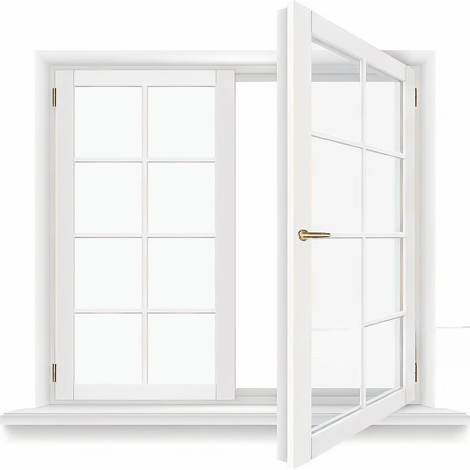 a close up of a closed window with a white frame, french door window, big french door window, window open, open window, open window ib background, Balcony Door, window, large open windows, centered wide framed window, large window, open windows, realistic windows, large windows, wide windows, window view, room mono window, glass window, the window is open