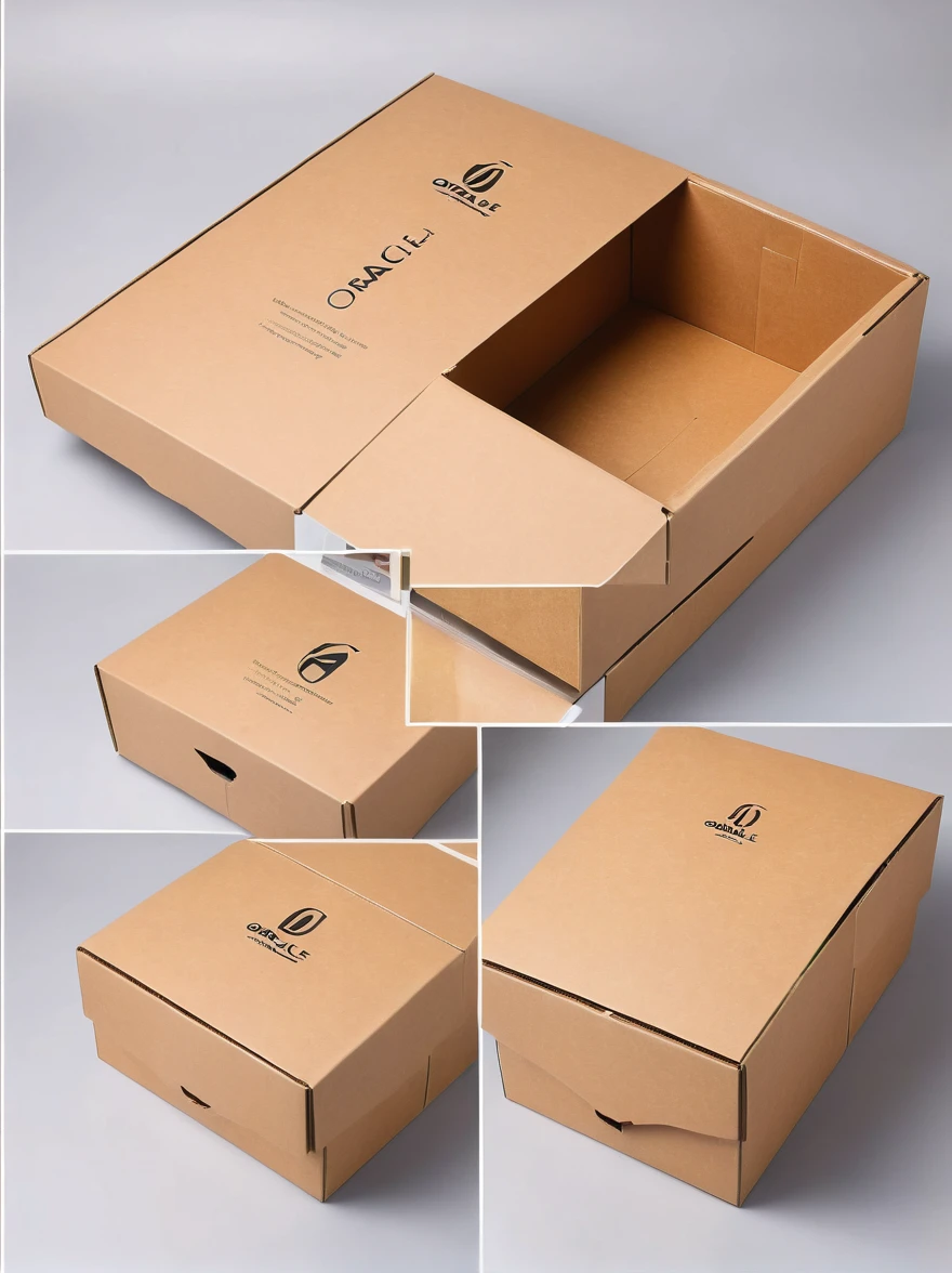 An Assembleable Home Cardboard Box Design,Simple style,The logo name is oracle,Lay the carton flat,detail,high quality,Fashion