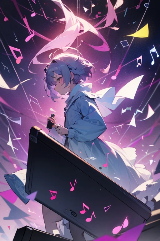 A background filled with scattered musical notes in various sizes and colors
A background completely filled with scattered musical notes in various sizes and colors, covering the entire screen.
beautiful girl colorful image