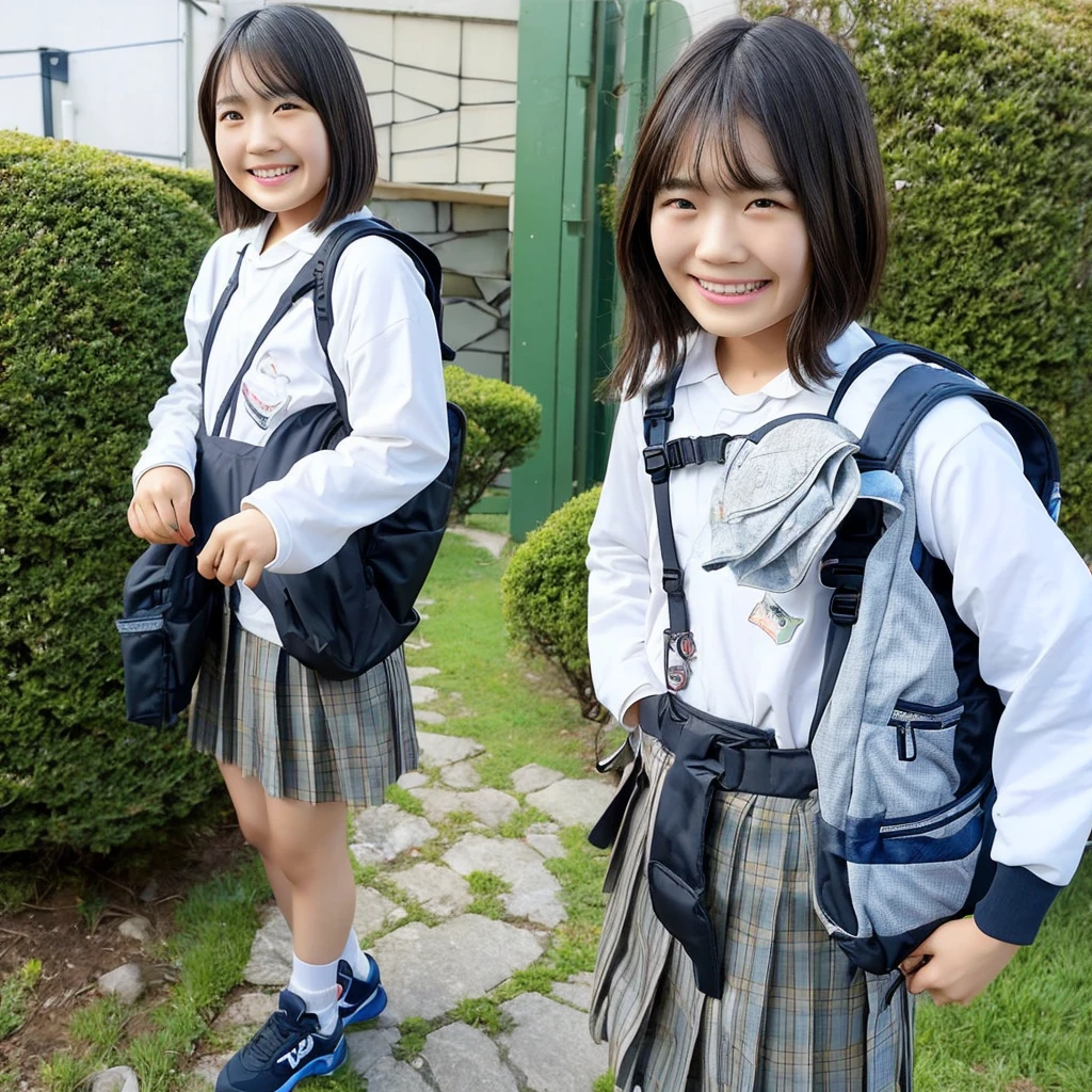 Primary school students、Panty shot