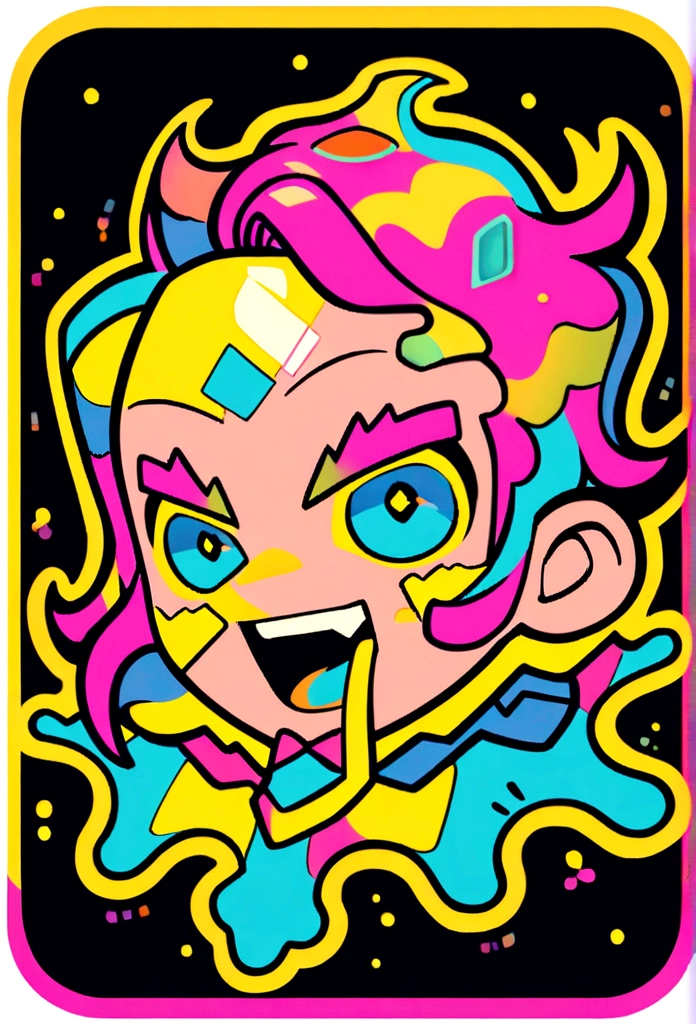 /imagine prompt: hiphop monkey illustration for a sticker with a black background, gold chain, in bold outline style, jagged edges,