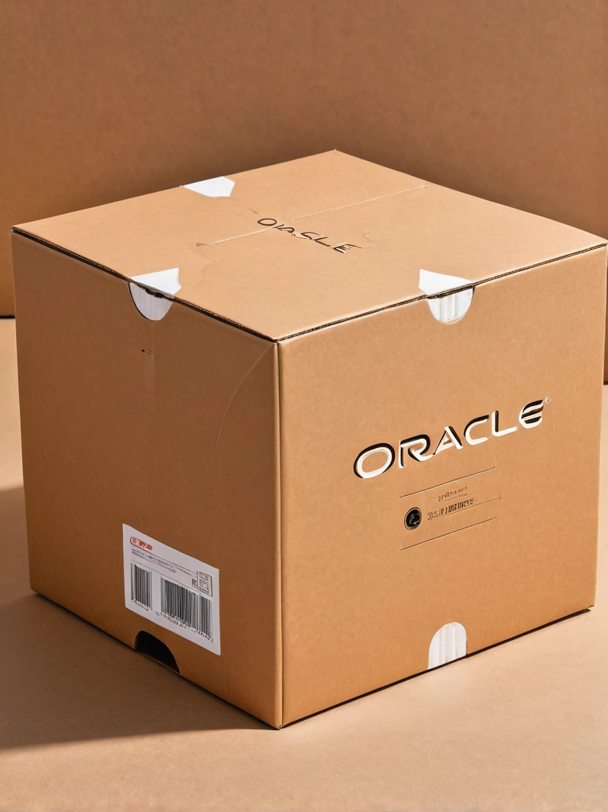 A cardboard design for an assembled home，Carton flat，Simple style，The logo name is oracle，Lay the carton flat，detail，high quality，Fashion