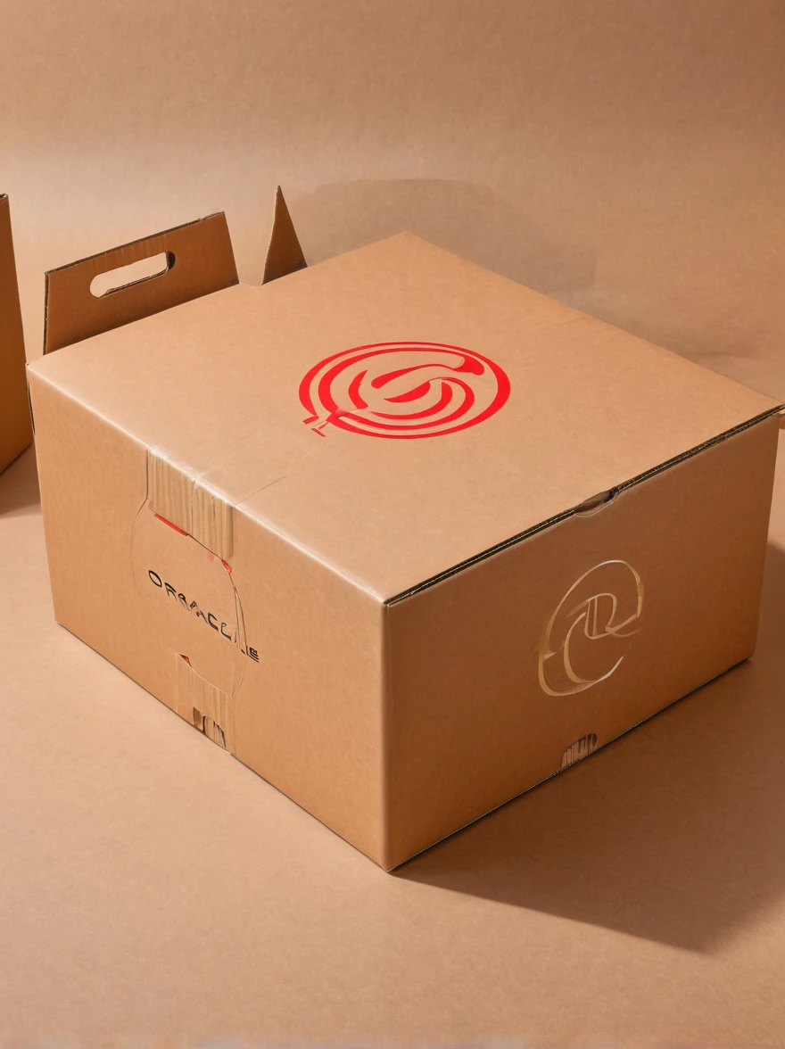 A cardboard design for an assembled home,Carton flat,Simple style,The logo name is oracle,Lay the carton flat,detail,high quality,Fashion